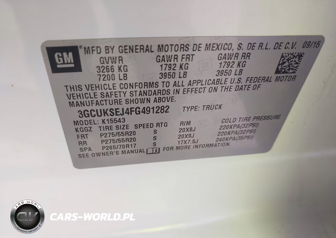 2015 Chevrolet Silverado 1500 Ltz VIN:3GCUKSEJ4FG491282 - 9