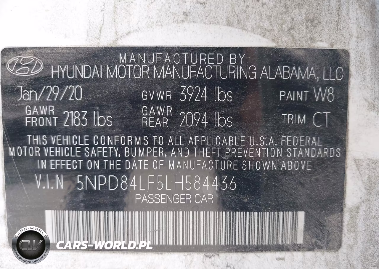 2020 Hyundai Elantra Sel VIN:5NPD84LF5LH584436 - 9