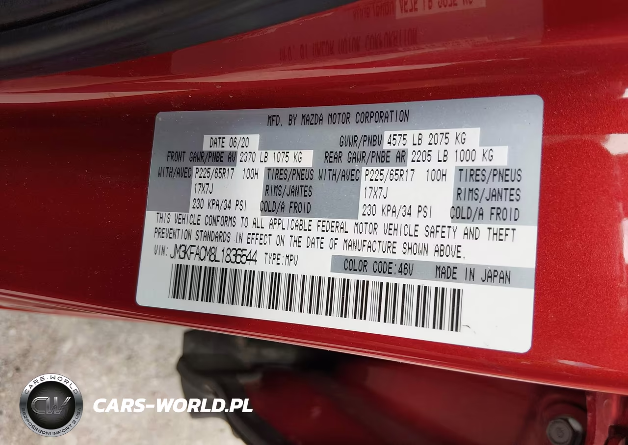 2020 Mazda Cx-5 Touring VIN:JM3KFACM8L1836544 - 9
