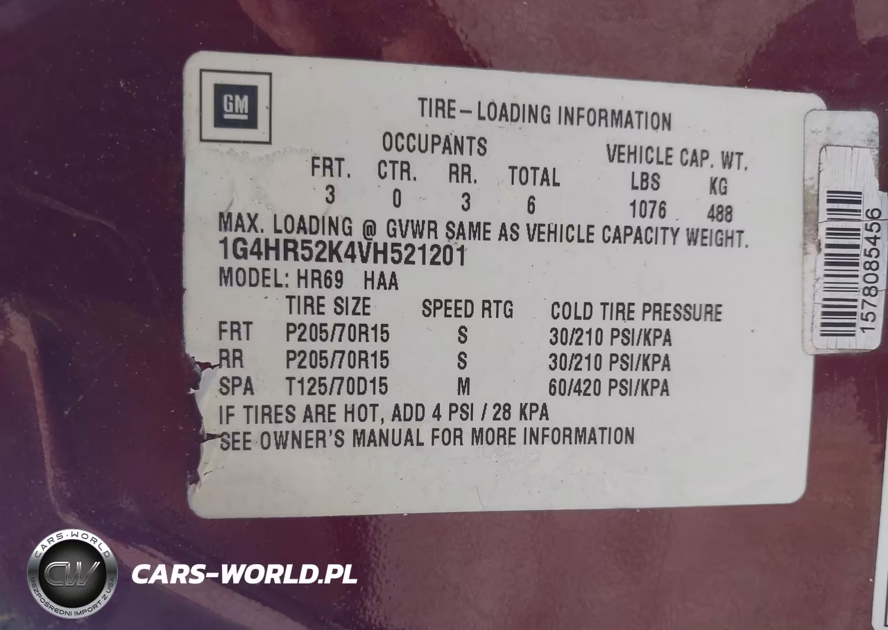 1997 Buick Lesabre Limited VIN:1G4HR52K4VH521201 - 9