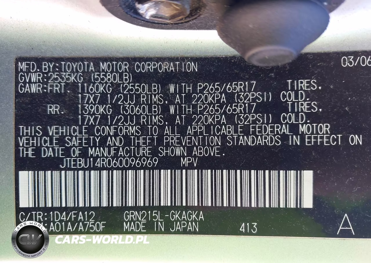 2006 Toyota 4Runner Sr5 VIN:JTEBU14R060096969 - 9