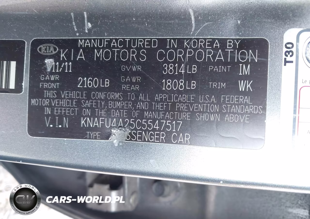 2012 Kia Forte Ex VIN:KNAFU4A25C5547517 - 9