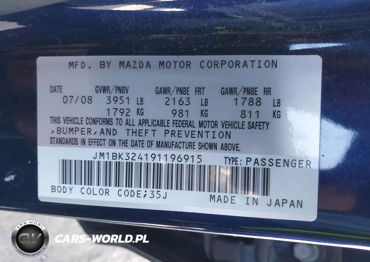 2009 Mazda Mazda3 S Touring VIN:JM1BK324191196915 - 9