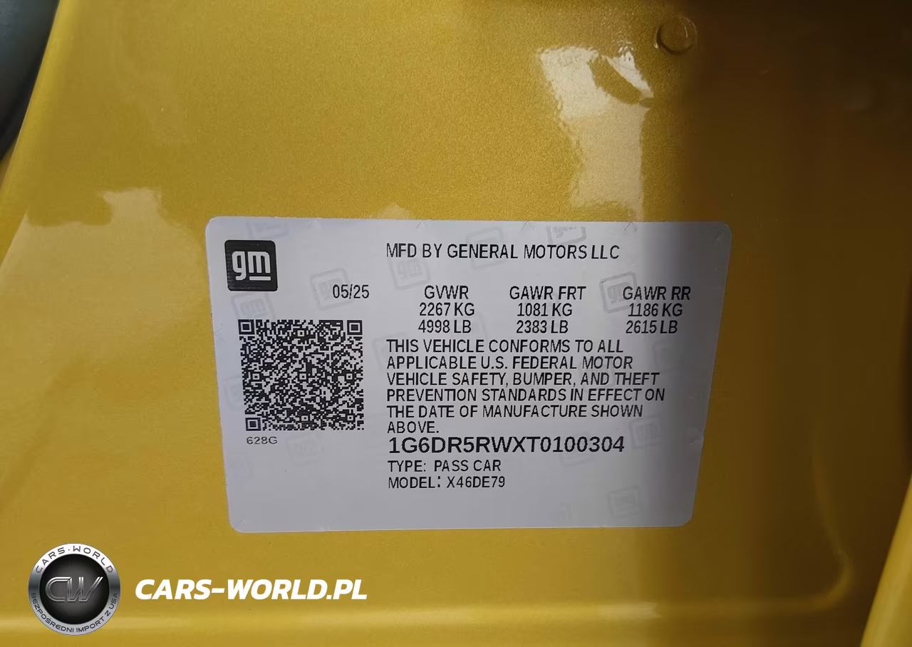 2026 Cadillac Ct5-V VIN:1G6DR5RWXT0100304 - 9