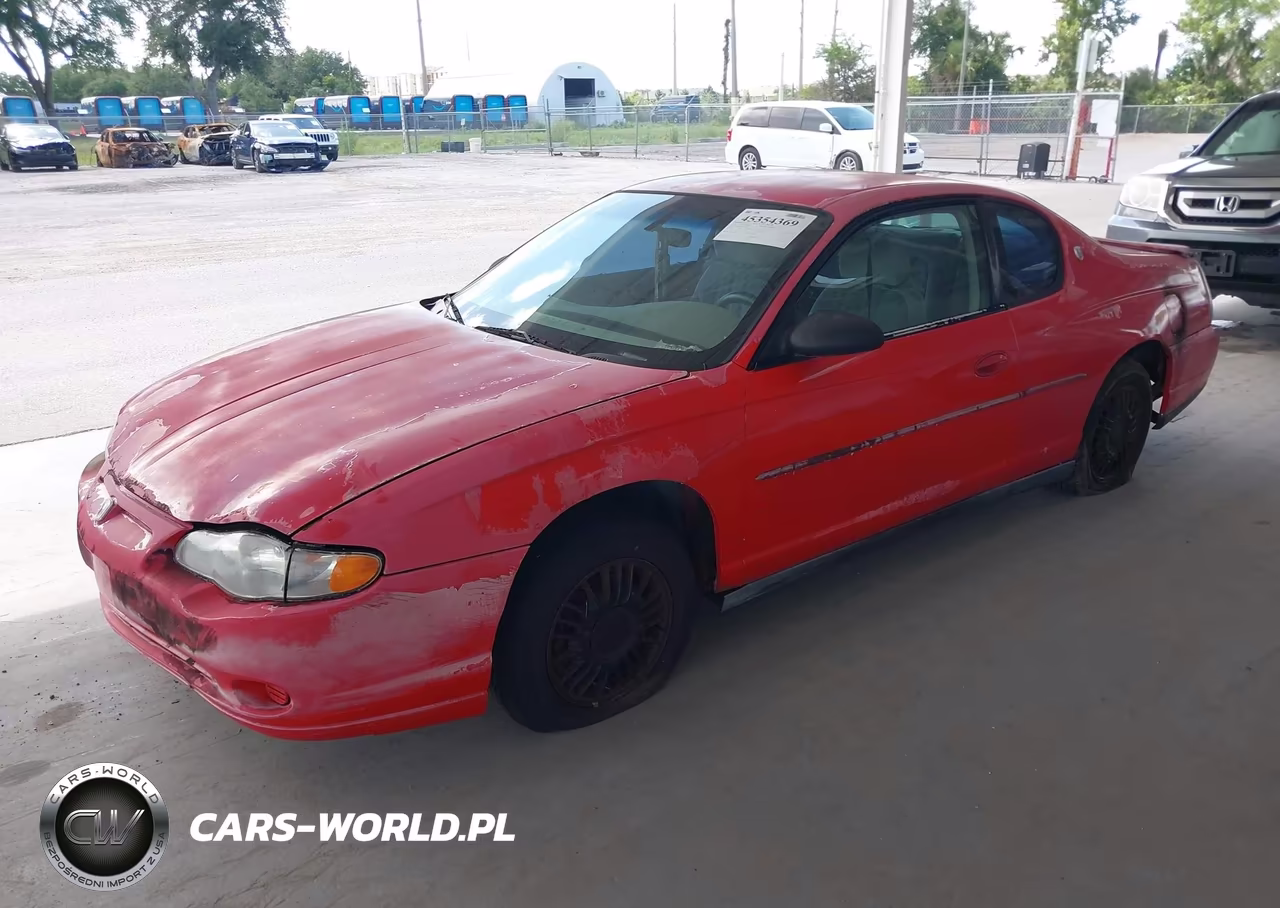 2002 Chevrolet Monte Carlo Ls VIN:2G1WW12E629130017 - 2