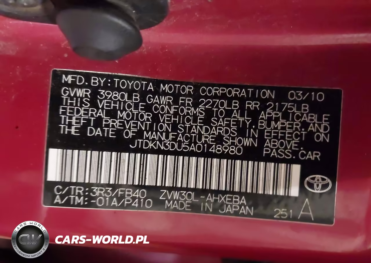 2010 Toyota Prius Iii VIN:JTDKN3DU5A0148980 - 9