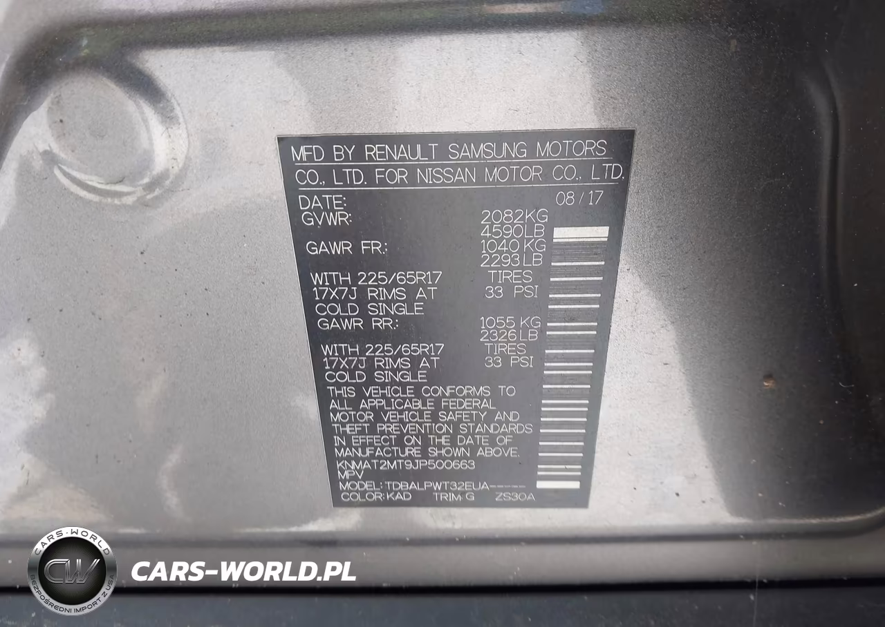 2018 Nissan Rogue S VIN:KNMAT2MT9JP500663 - 9