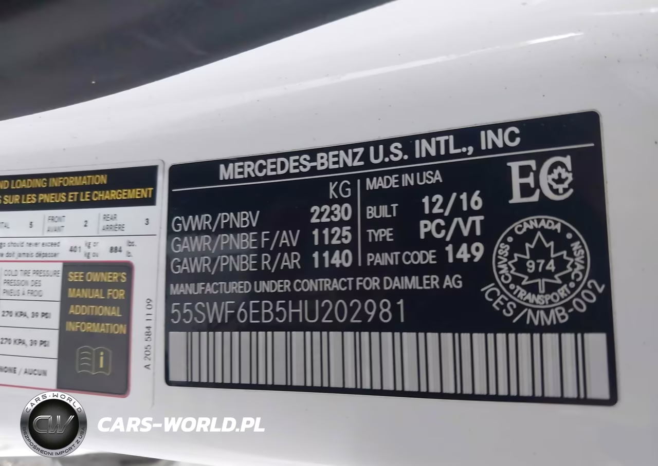 2017 Mercedes-Benz Amg C 43 4Matic VIN:55SWF6EB5HU202981 - 9