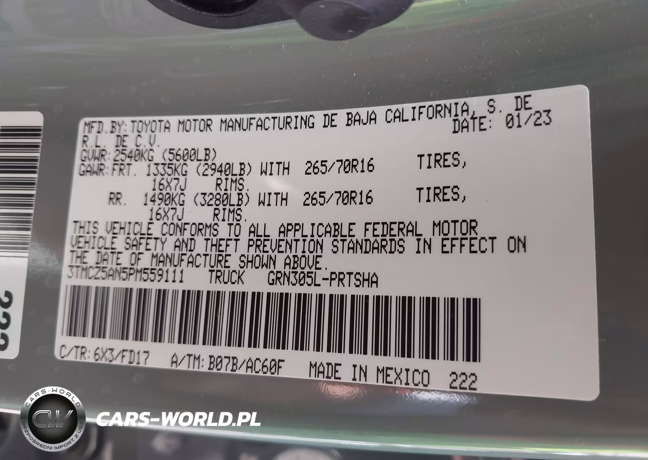 2023 Toyota Tacoma Trd Off Road VIN:3TMCZ5AN5PM559111 - 9