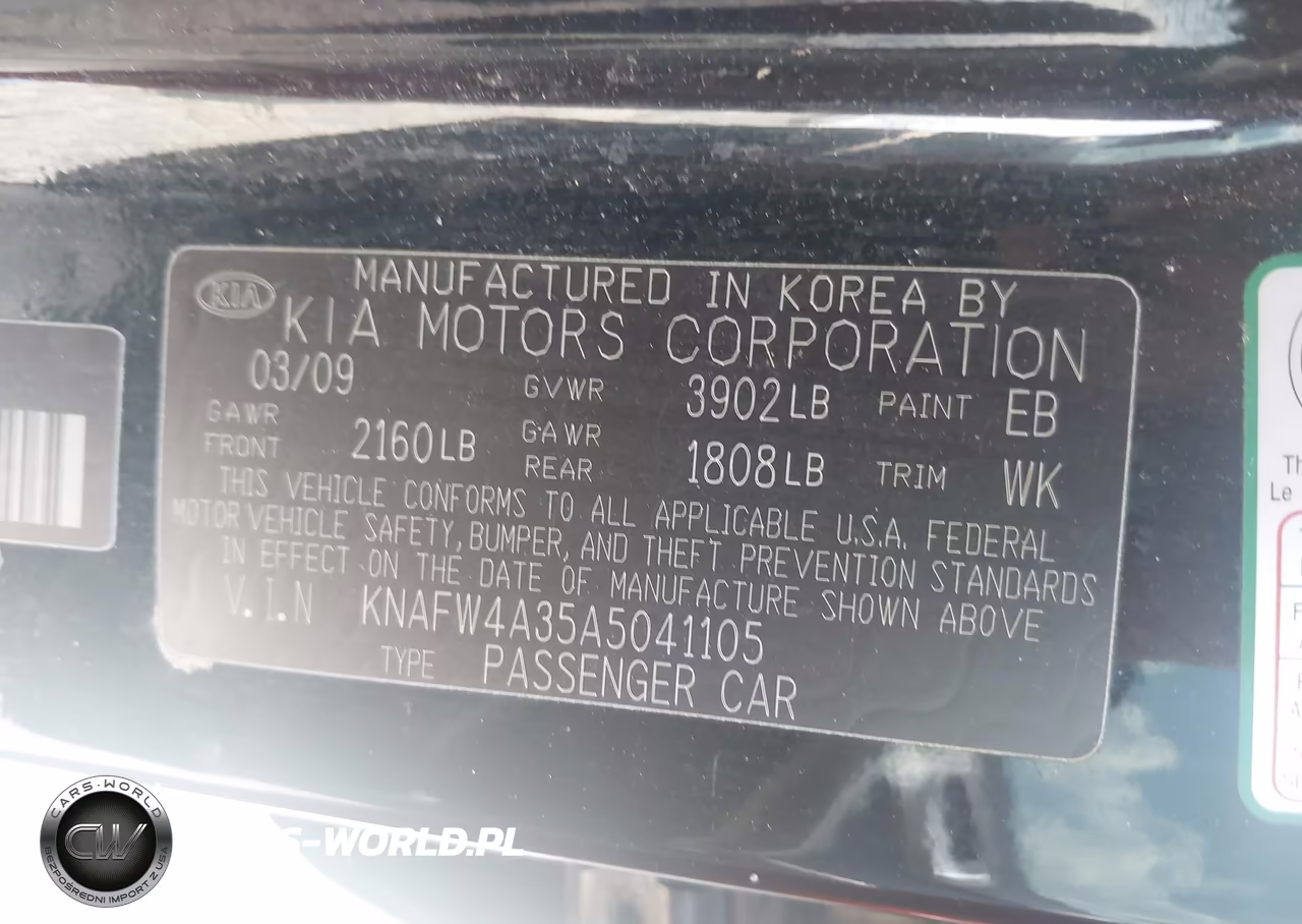 2010 Kia Forte Sx VIN:KNAFW4A35A5041105 - 9