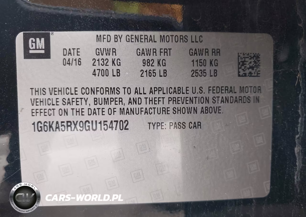 2016 Cadillac Ct6 Standard VIN:1G6KA5RX9GU154702 - 9