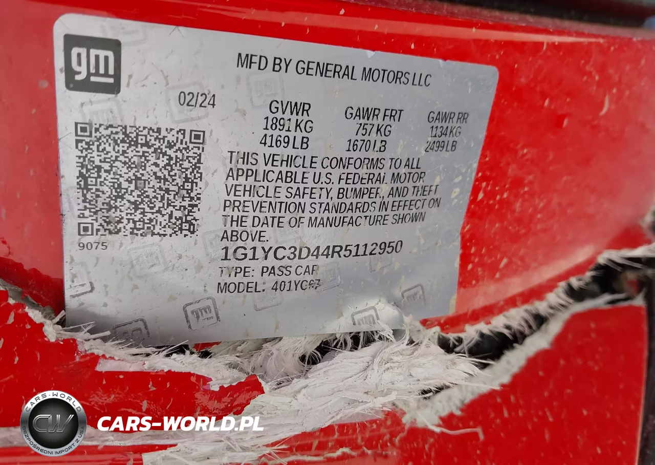 2024 Chevrolet Corvette Stingray Rwd 3Lt VIN:1G1YC3D44R5112950 - 9