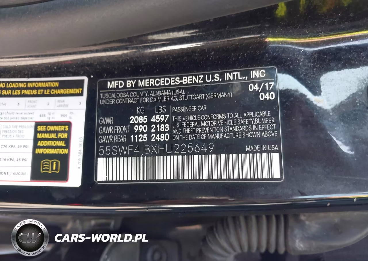 2017 Mercedes-Benz C 300 VIN:55SWF4JBXHU225649 - 9