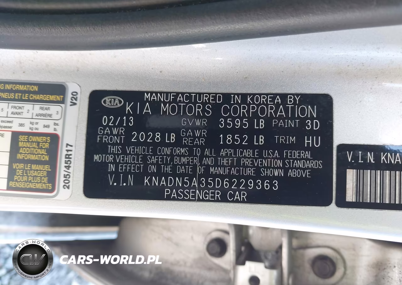 2013 Kia Rio Sx VIN:KNADN5A35D6229363 - 9