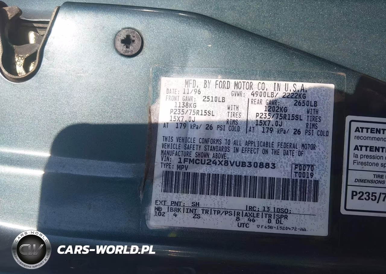 1997 Ford Explorer Sport-Xl VIN:1FMCU24X8VUB30883 - 9