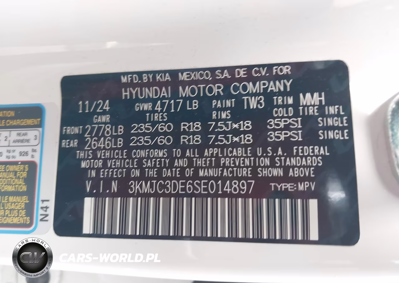 2025 Hyundai Tucson Sel Convenience VIN:3KMJC3DE6SE014897 - 9