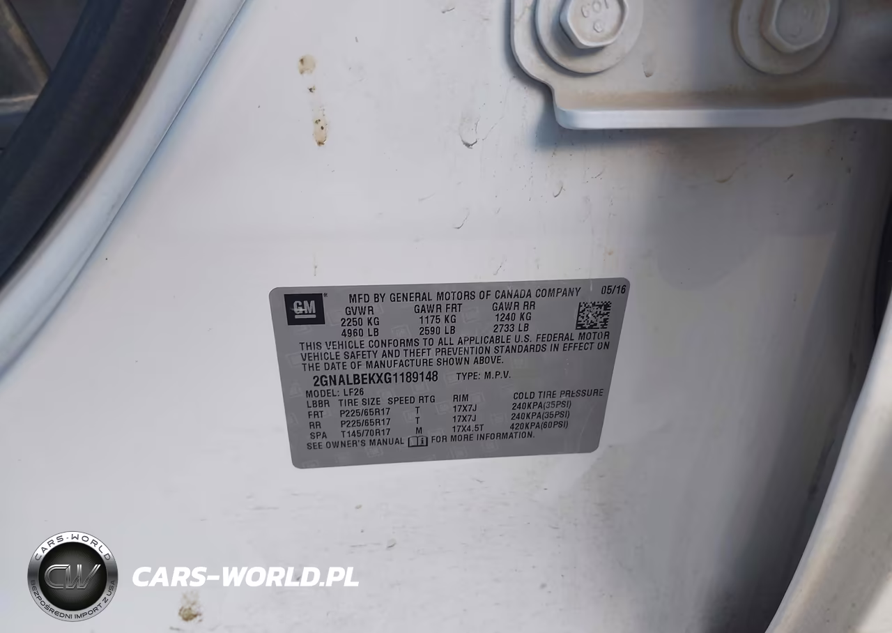 2016 Chevrolet Equinox Ls VIN:2GNALBEKXG1189148 - 9
