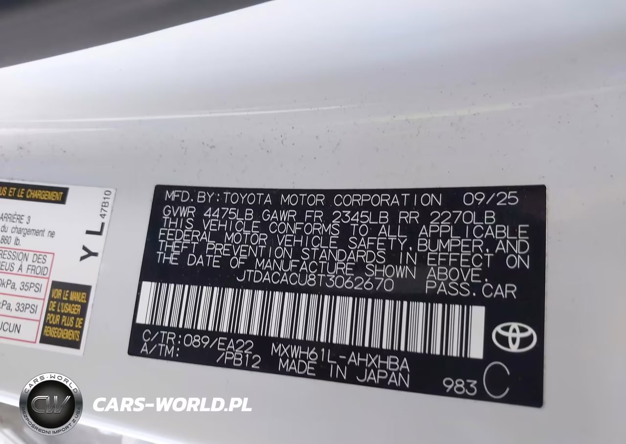 2026 Toyota Prius Plug-In Hybrid Xse Premium VIN:JTDACACU8T3062670 - 9