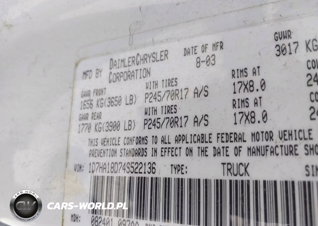 2004 Dodge Ram 1500 Slt-Laramie VIN:1D7HA18D74S522136 - 9