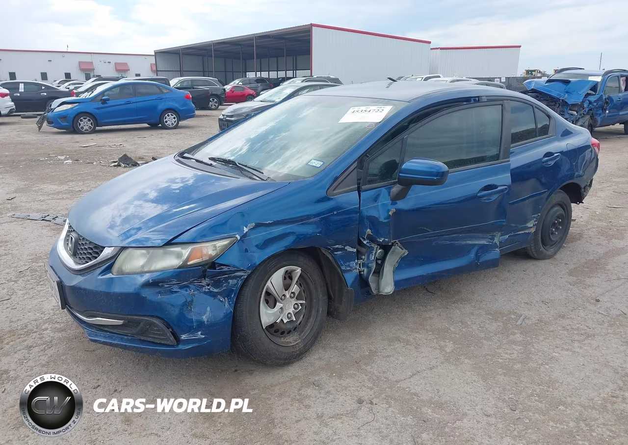 2014 Honda Civic Lx VIN:19XFB2F51EE074884 - 2