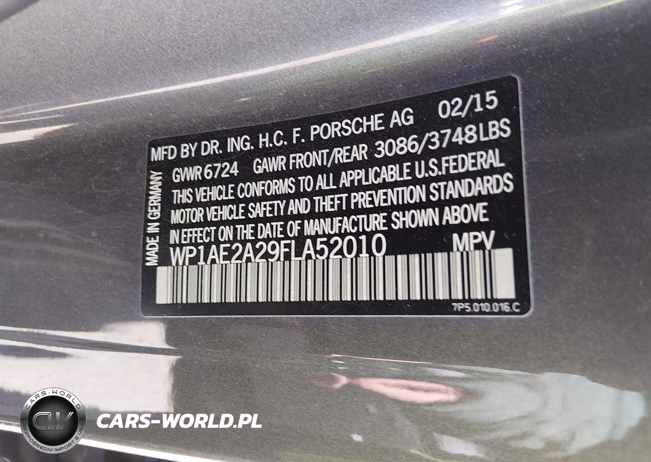2015 Porsche Cayenne E-Hybrid S VIN:WP1AE2A29FLA52010 - 9