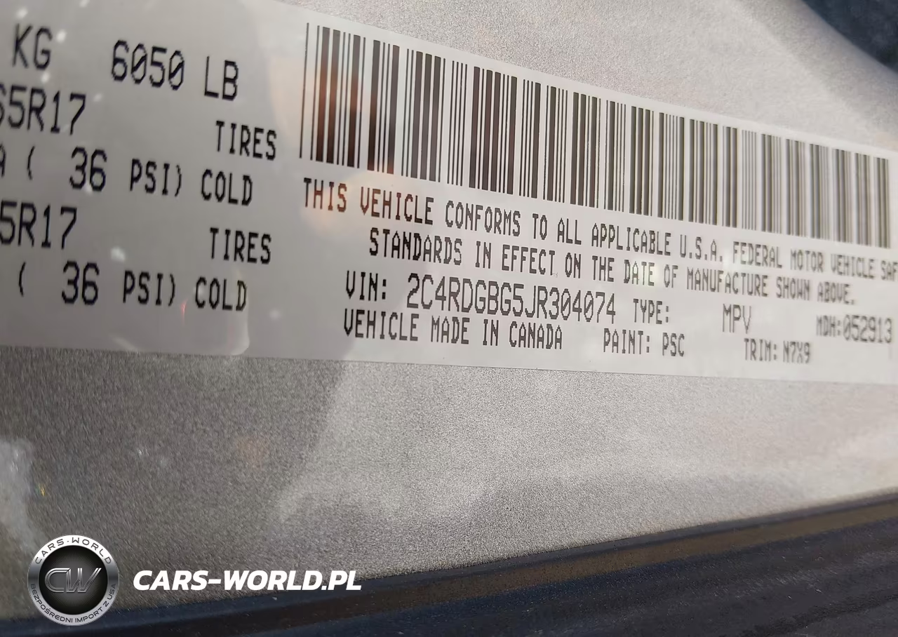 2018 Dodge Grand Caravan Se Plus VIN:2C4RDGBG5JR304074 - 9