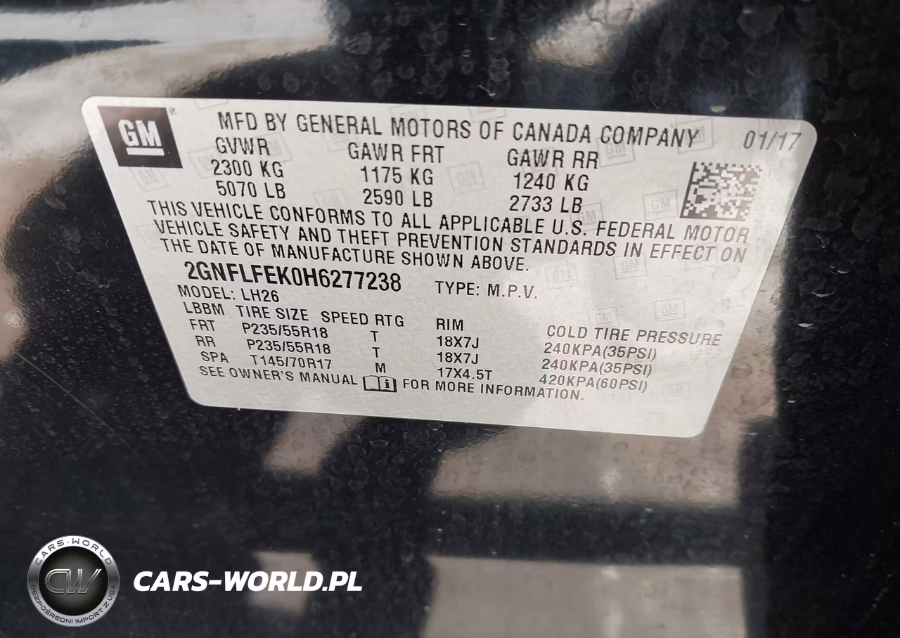 2017 Chevrolet Equinox Lt VIN:2GNFLFEK0H6277238 - 9