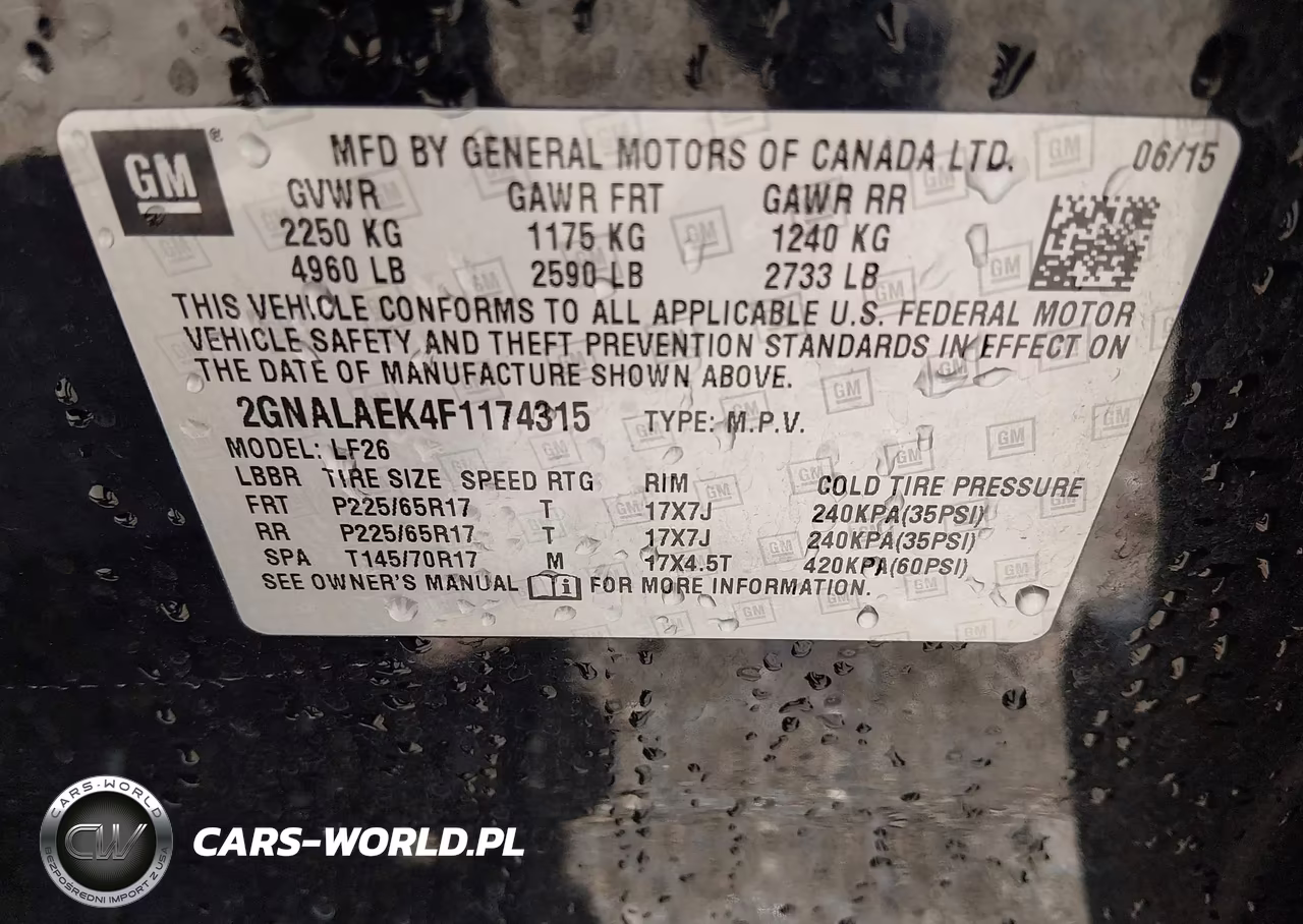 2015 Chevrolet Equinox Ls VIN:2GNALAEK4F1174315 - 9