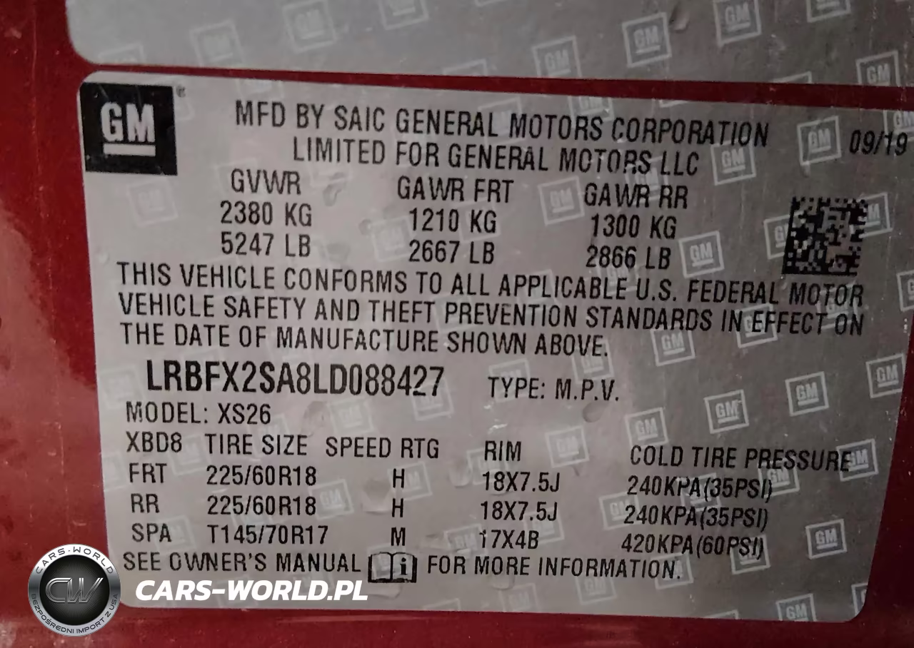 2020 Buick Envision Awd Essence VIN:LRBFX2SA8LD088427 - 9