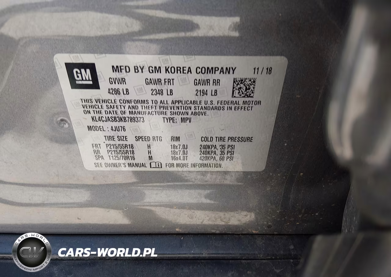 2019 Buick Encore Fwd Preferred VIN:KL4CJASB3KB789373 - 9