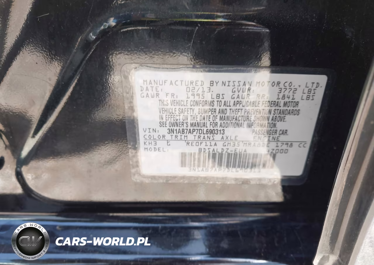 2013 Nissan Sentra Sv VIN:3N1AB7AP7DL690313 - 9