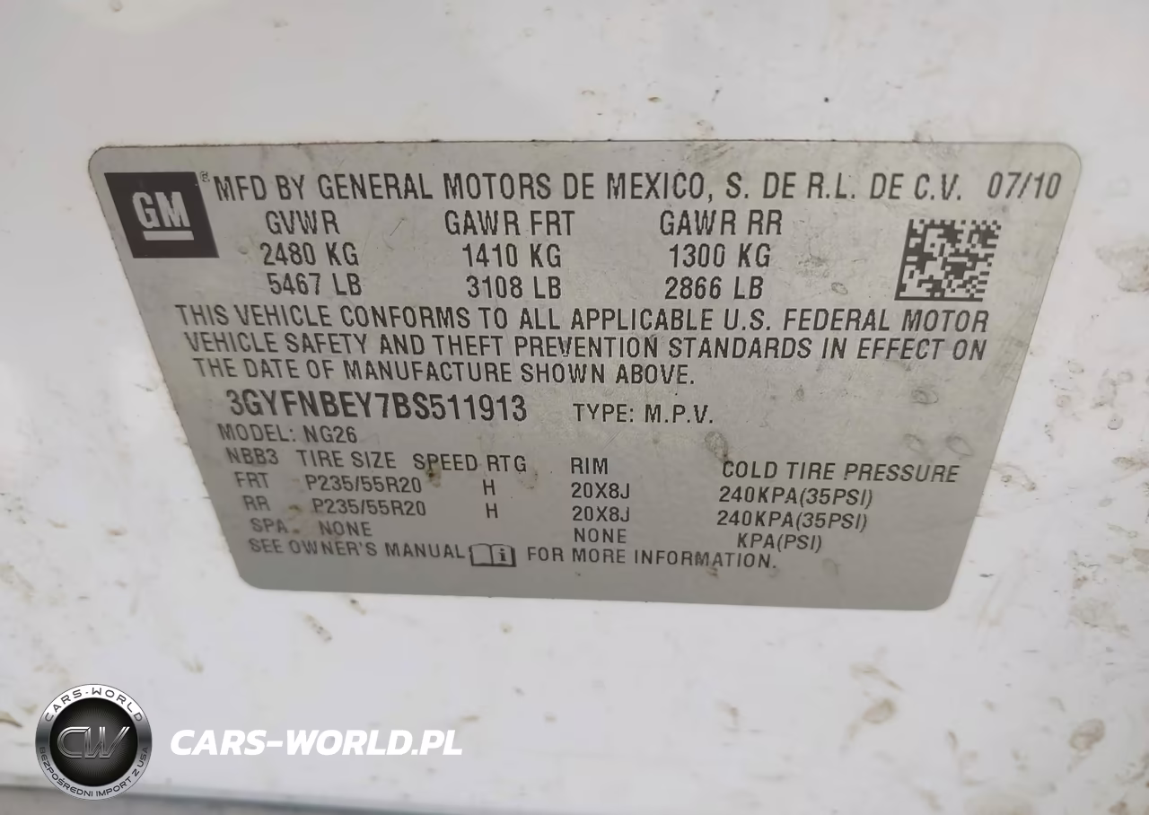 2011 Cadillac Srx Performance Collection VIN:3GYFNBEY7BS511913 - 9