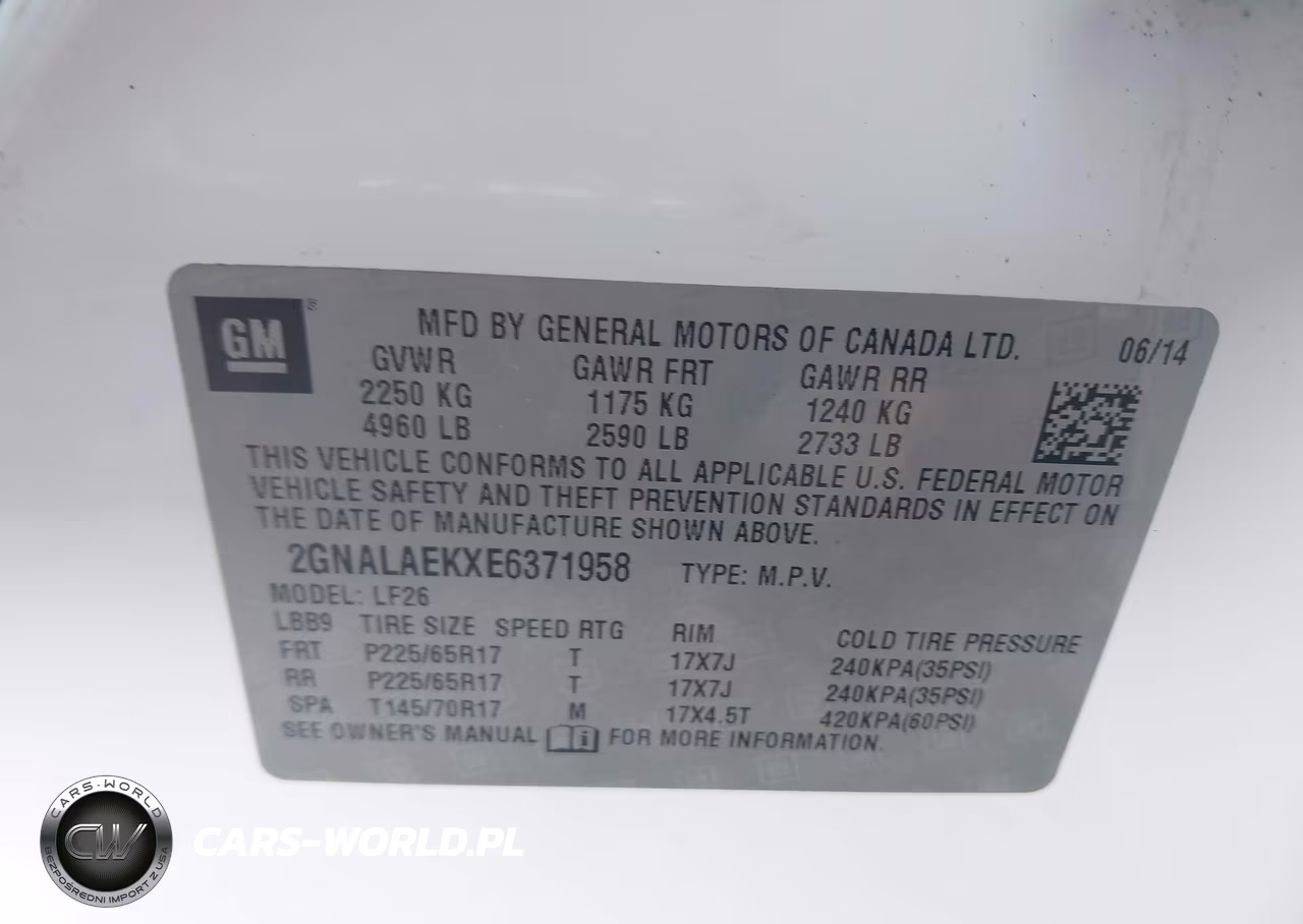 2014 Chevrolet Equinox Ls VIN:2GNALAEKXE6371958 - 9