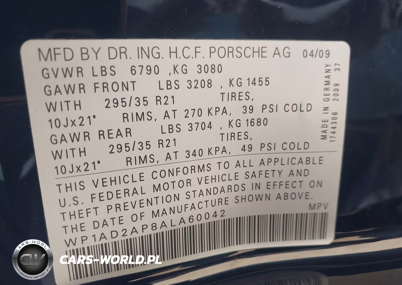 2010 Porsche Cayenne Gts VIN:WP1AD2AP8ALA60042 - 9