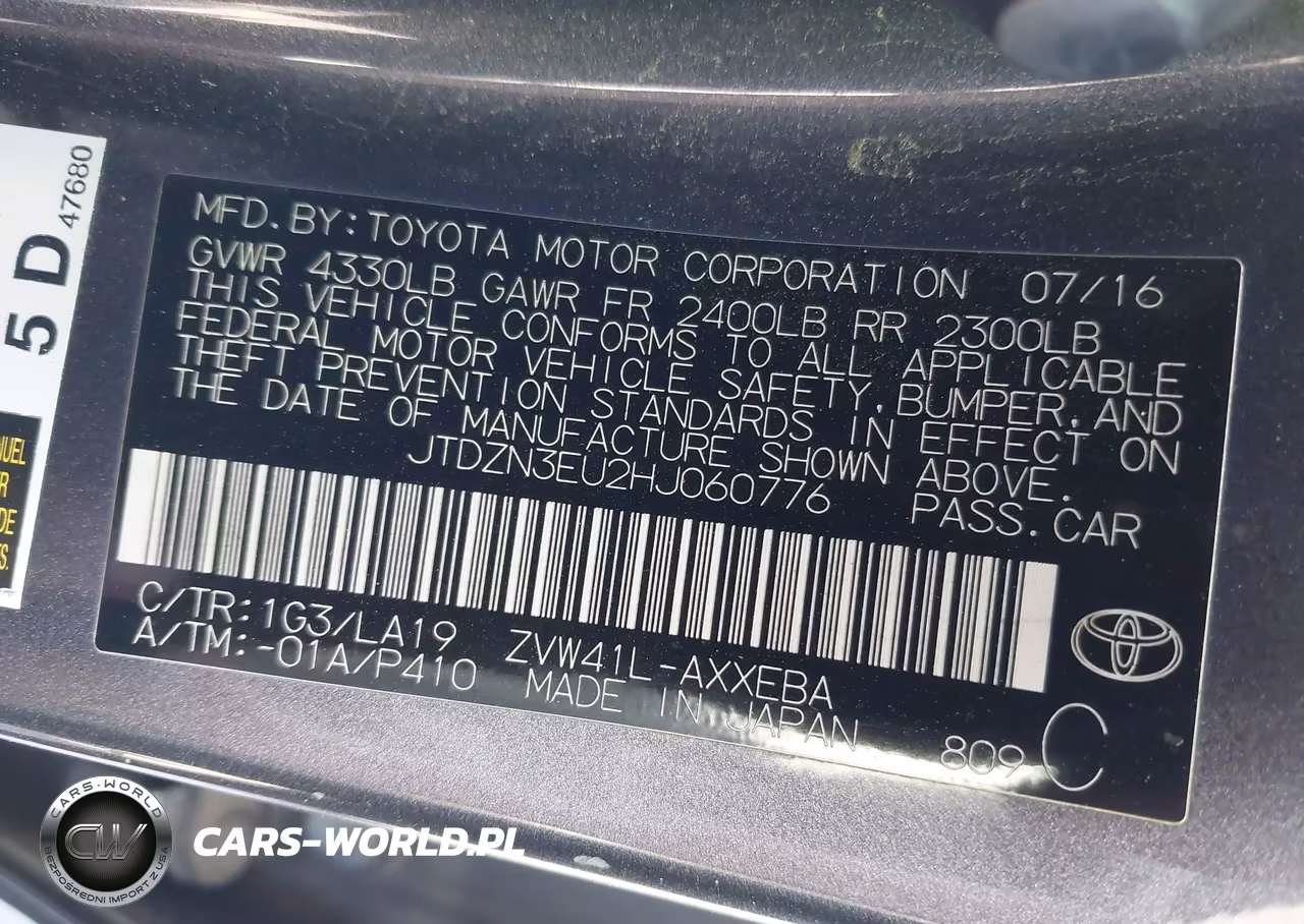2017 Toyota Prius V Four VIN:JTDZN3EU2HJ060776 - 9