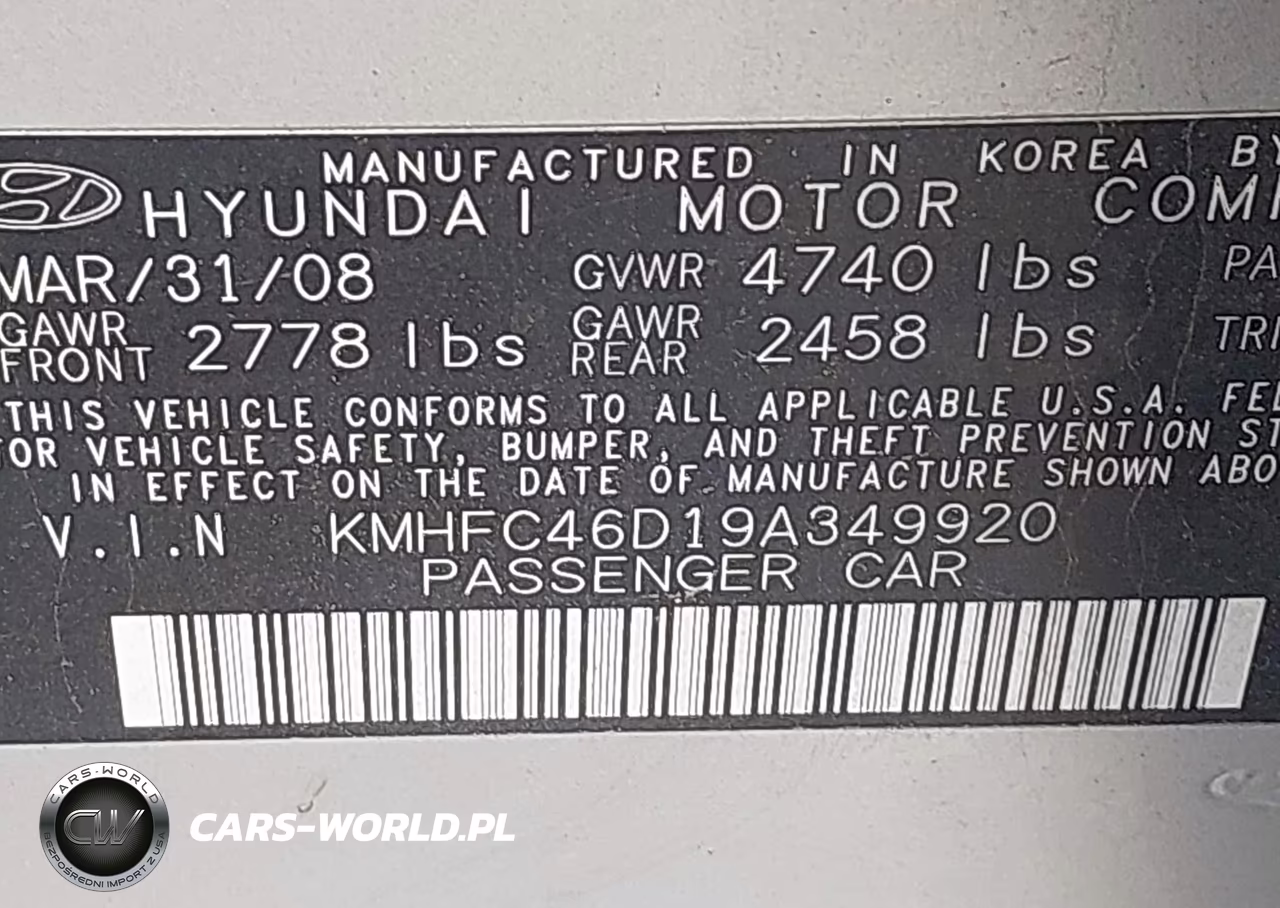 2009 Hyundai Azera Gls VIN:KMHFC46D19A349920 - 9
