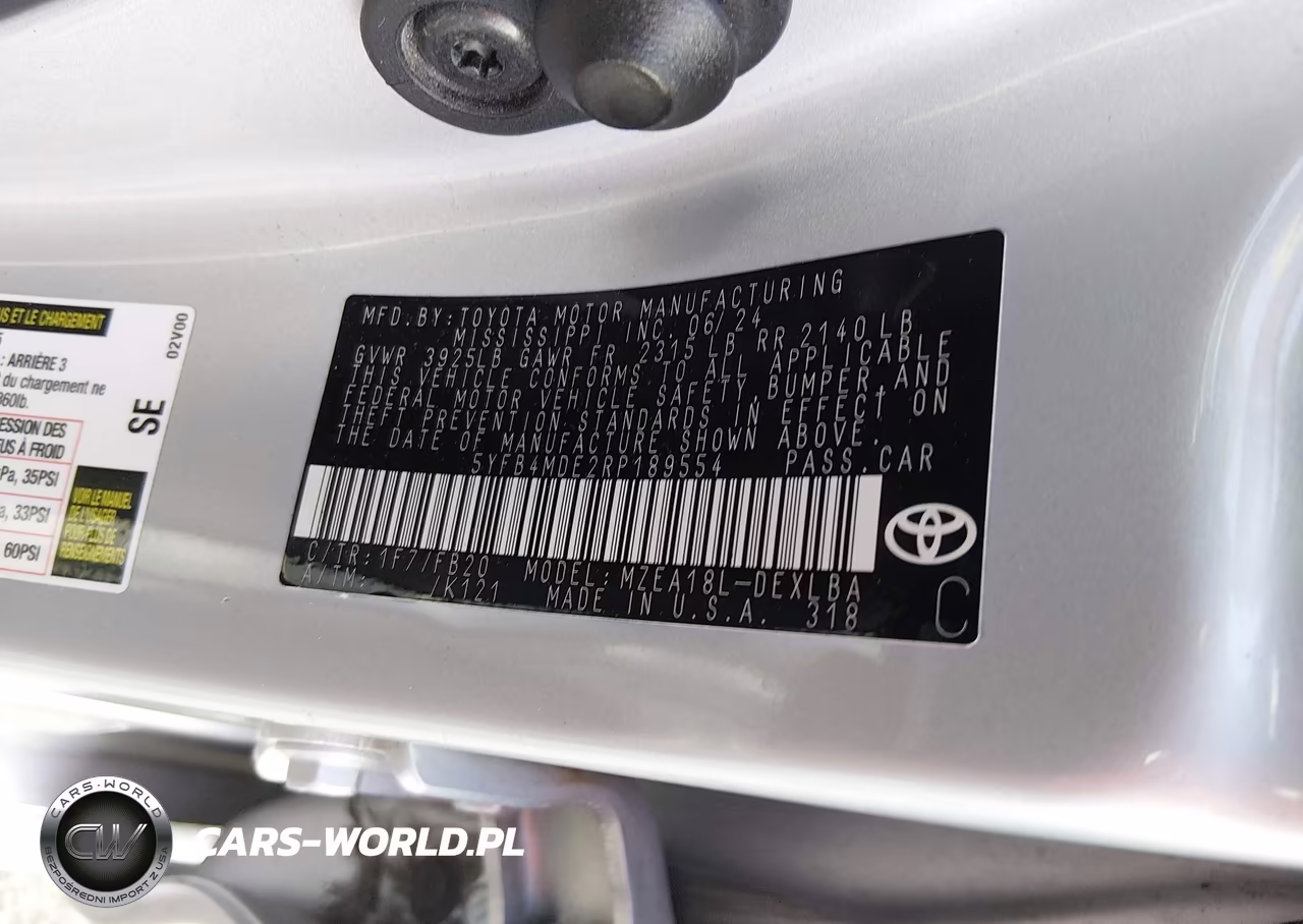 2024 Toyota Corolla Le VIN:5YFB4MDE2RP189554 - 9