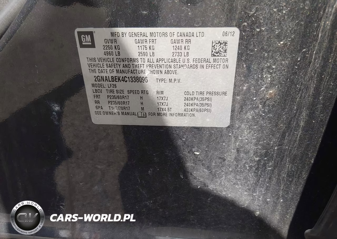 2012 Chevrolet Equinox Ls VIN:2GNALBEK4C1338096 - 9