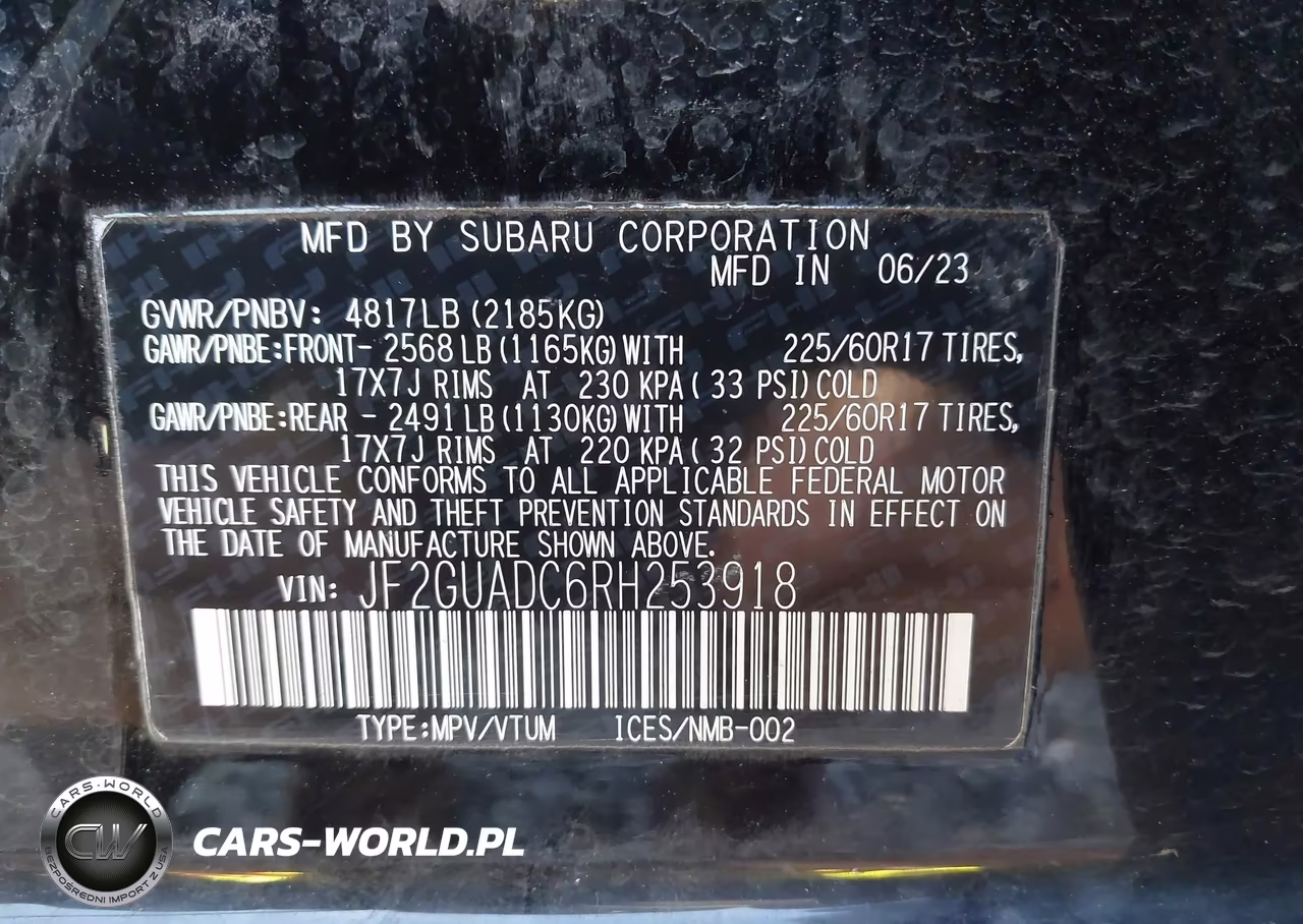 2024 Subaru Crosstrek Premium VIN:JF2GUADC6RH253918 - 9