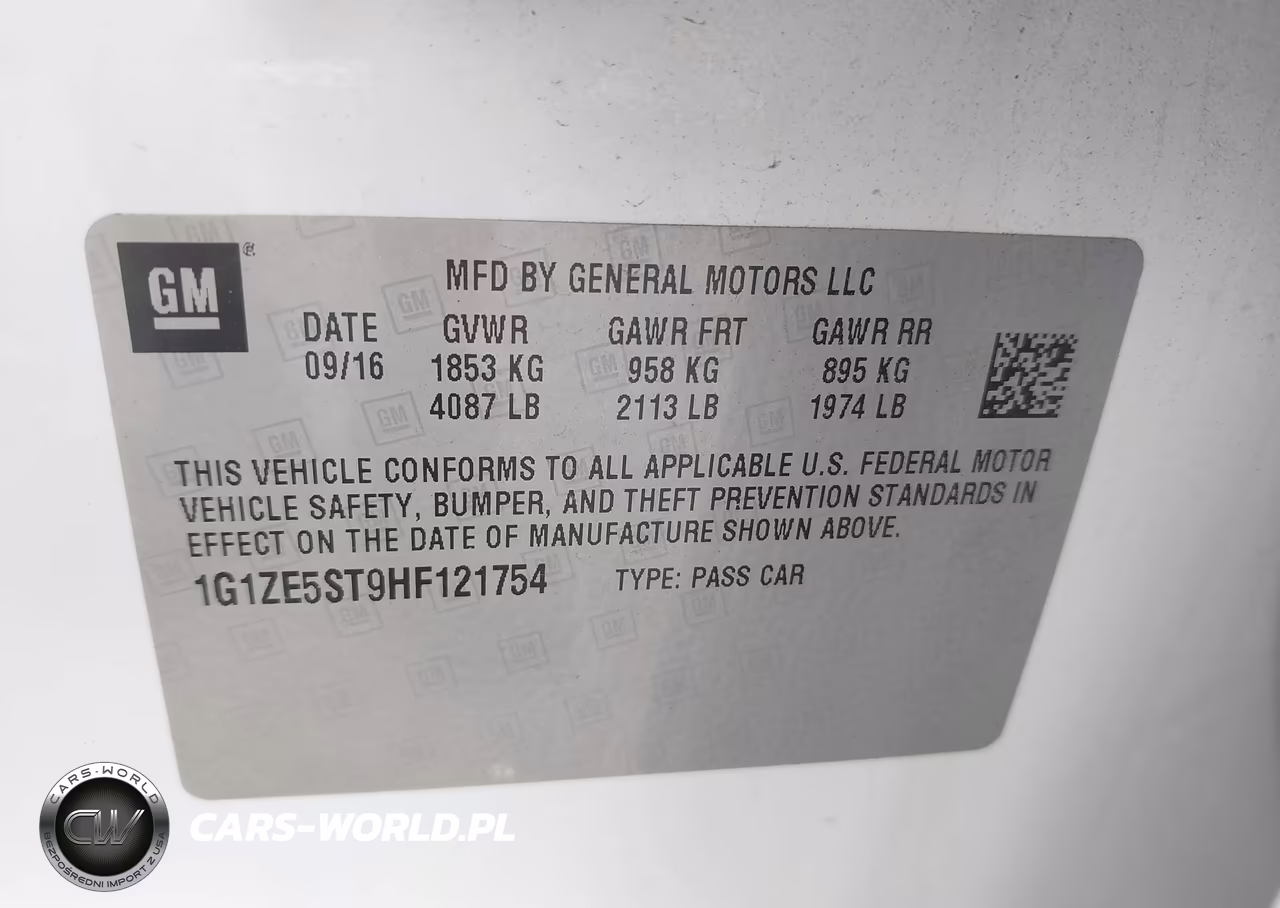 2017 Chevrolet Malibu 1Lt VIN:1G1ZE5ST9HF121754 - 9