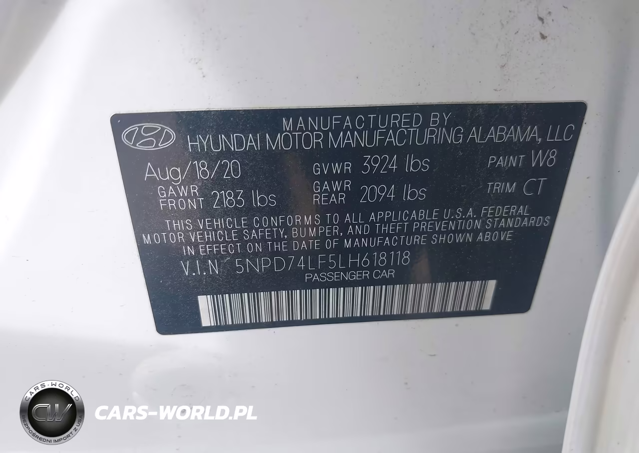2020 Hyundai Elantra Se VIN:5NPD74LF5LH618118 - 9