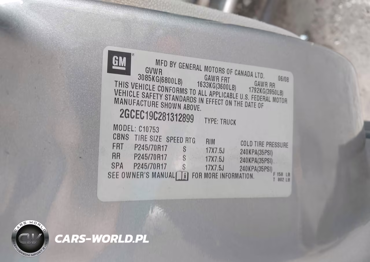 2008 Chevrolet Silverado 1500 Lt1 VIN:2GCEC19C281312899 - 9
