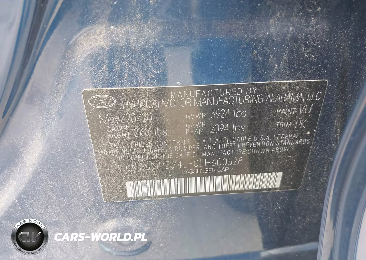 2020 Hyundai Elantra Se VIN:5NPD74LF0LH600528 - 9