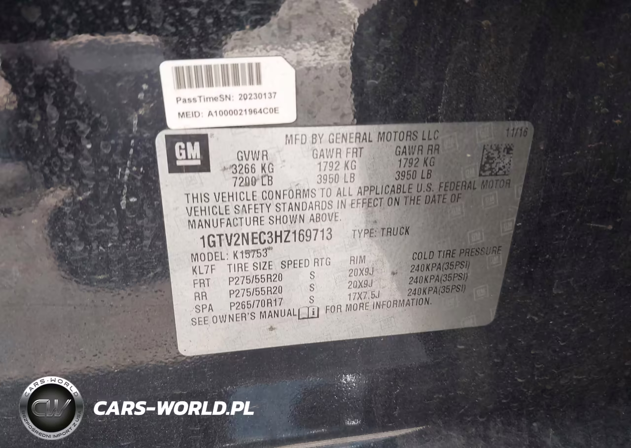 2017 GMC Sierra 1500 Slt VIN:1GTV2NEC3HZ169713 - 9