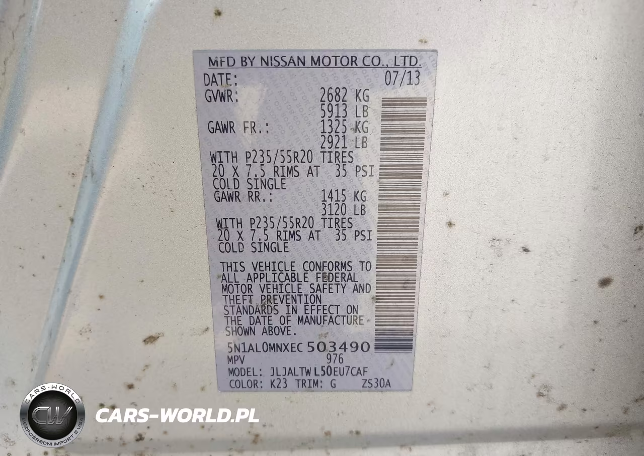 2014 Infiniti Qx60 VIN:5N1AL0MNXEC503490 - 9