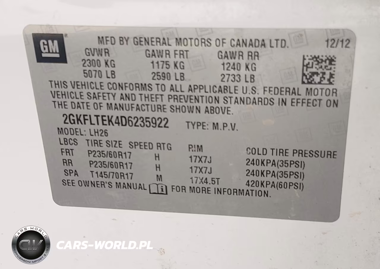 2013 GMC Terrain Sle-2 VIN:2GKFLTEK4D6235922 - 9