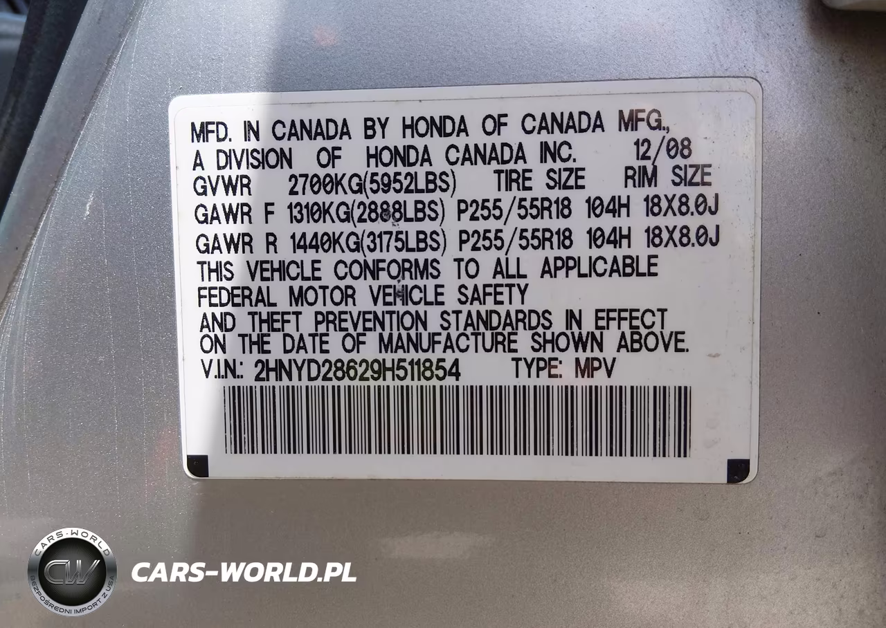 2009 Acura Mdx Technology Package VIN:2HNYD28629H511854 - 9