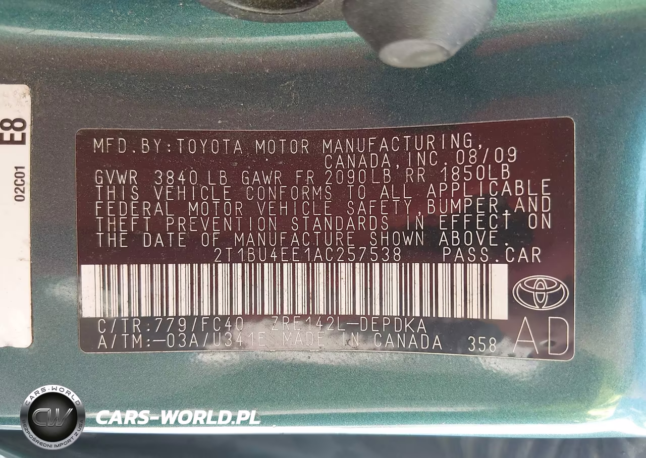 2010 Toyota Corolla Le VIN:2T1BU4EE1AC257538 - 9