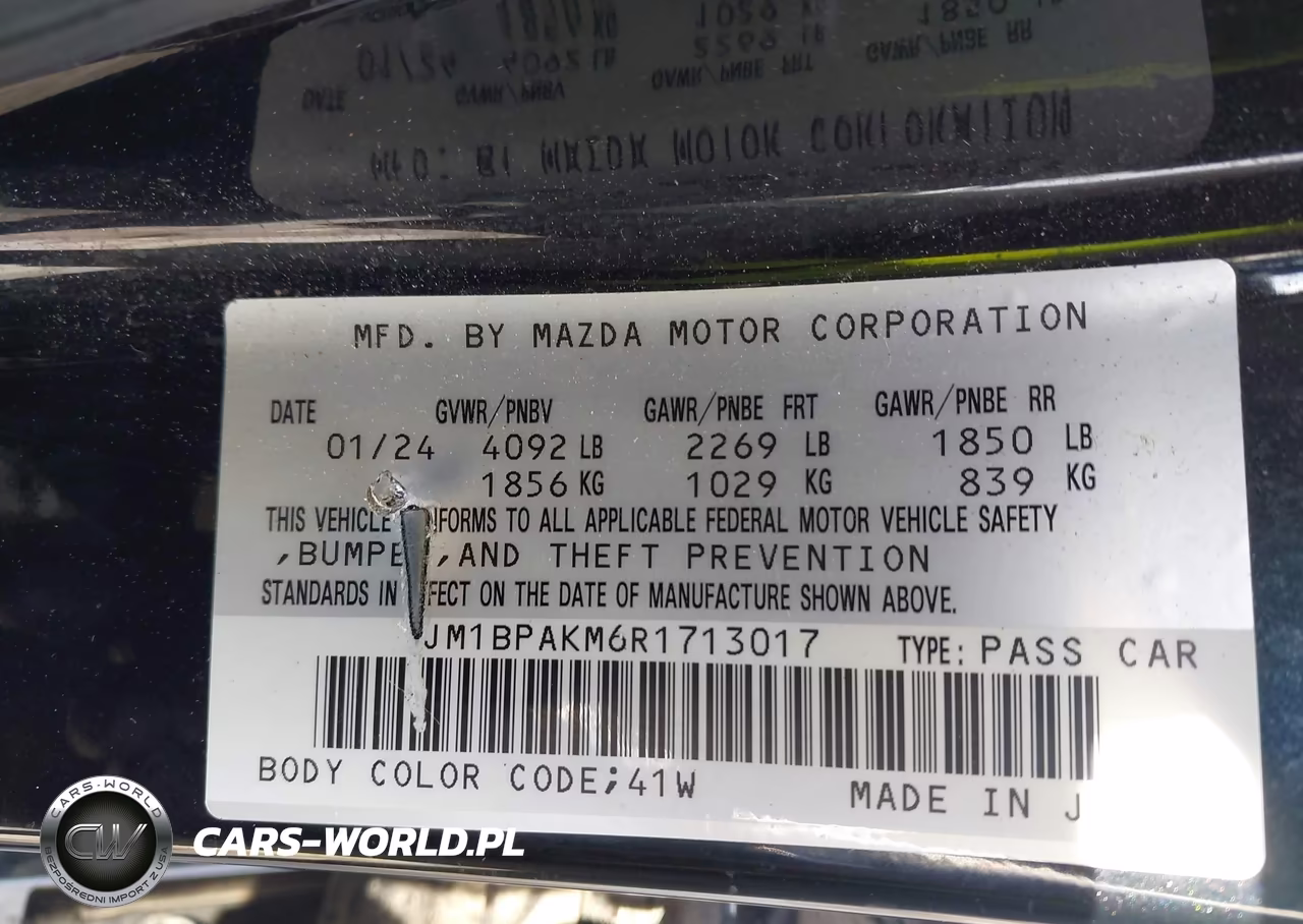 2024 Mazda Mazda3 2.5 S Select Sport VIN:JM1BPAKM6R1713017 - 9