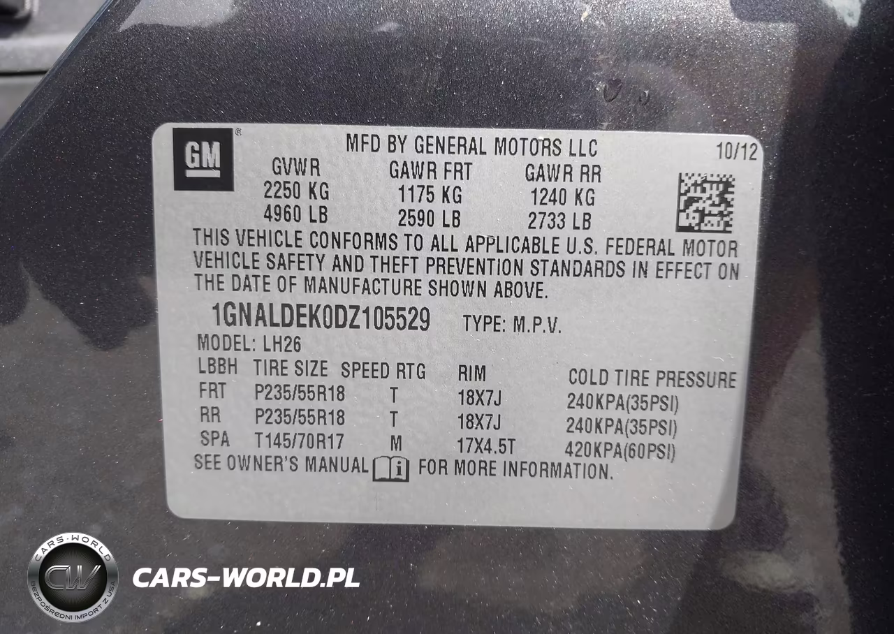 2013 Chevrolet Equinox 1Lt VIN:1GNALDEK0DZ105529 - 9